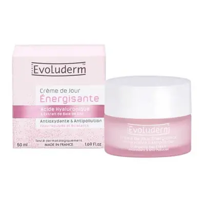 Evoluderm - Creme facial de dia energizante 50ml - Ácido hialurônico e extrato de baga de goji