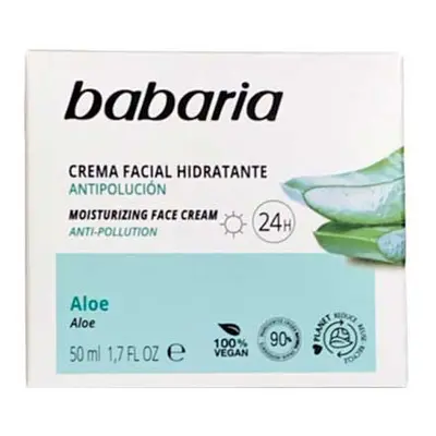 Babaria - Creme facial hidratante 24h - Aloe vera