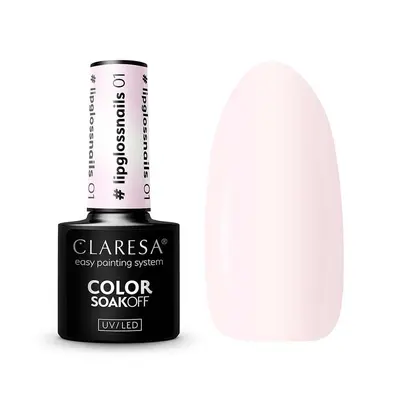 Claresa - Esmalte semi-permanente Soak off - 01: Lip Gloss Nail