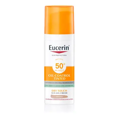 Eucerin - Protetor Solar em Gel com Cor SPF50 Oil Control - Médio