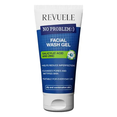 Revuele - *No Problem* - Gel de limpeza facial com ácido salicílico e zinco - Pele oleosa e mist