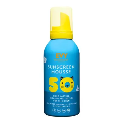 Evy Technology - Protetor solar para crianças Sunscreen Mousse SPF 50 150ml