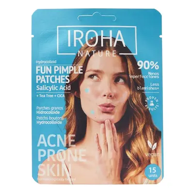 Iroha Nature - Patches para espinhas com ácido salicílico, tea tree e CICA Fun