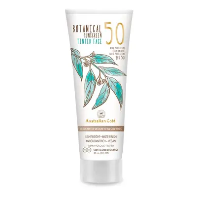 Australian Gold - Protetor solar facial com cor SPF 50 Botanical - Medium/Tan