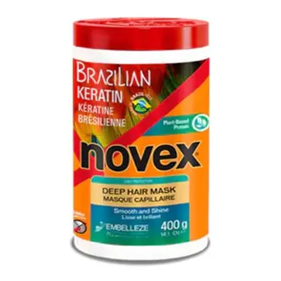 Novex - *Brazilian Keratin* - Máscara Capilar 400 gr - Cabelos extremamente danificados e quebra