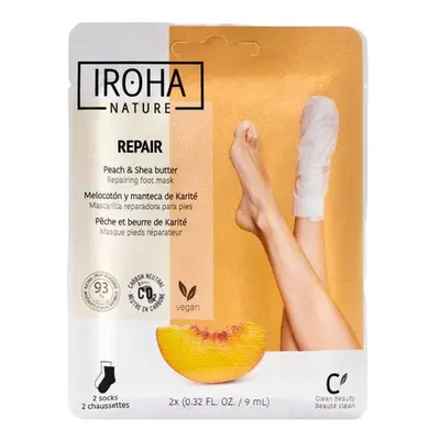 Iroha Nature - Meias Máscara Reparação - Pêssego