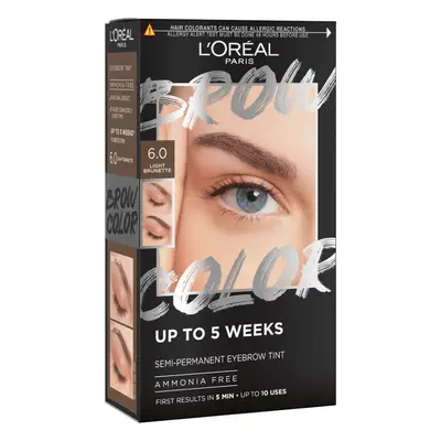 Loreal Paris - Tintura de sobrancelha semipermanente Brow Color - 5.0: Light Brunette