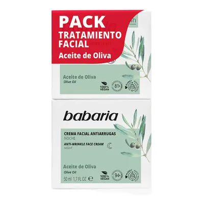 Babaria - Creme facial hidratante SPF15 pack dia e noite - Azeite