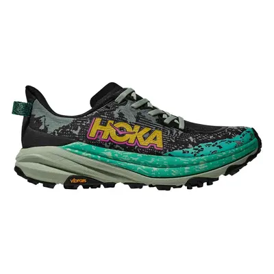 Sapatos femininos Hoka Speedgoat 6 verdes pretos AW24, Tamanho