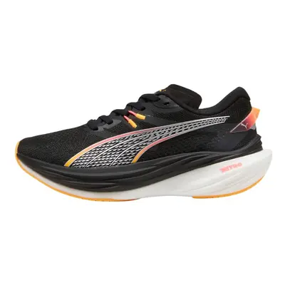 Tênis Puma Deviate Nitro 3 Preto Laranja AW24 Mulher, Tamanho