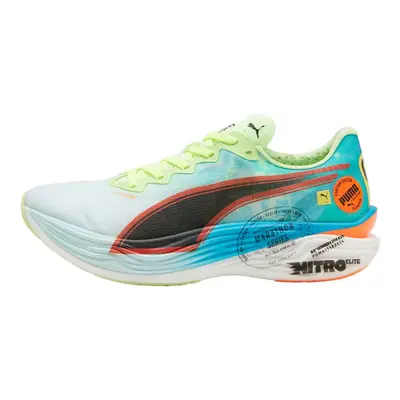 Tênis Puma Deviate Nitro Elite 3 Marathon Series Azul Verde AW24, Tamanho