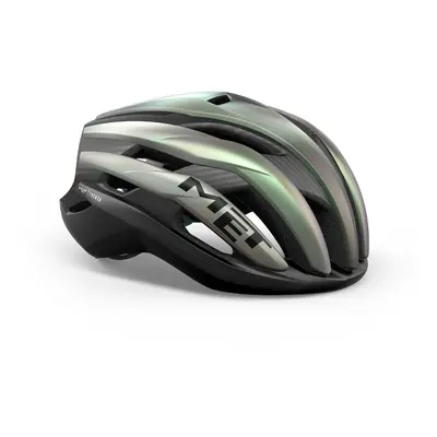 Capacete MET Trenta 3K Carbono MIPS Cinza Verde, Tamanho