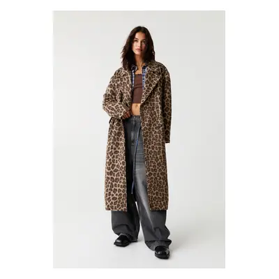 Sobretudo Em Leopardo Oversize