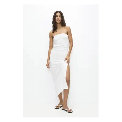 Vestido Midi Com Decote Caicai