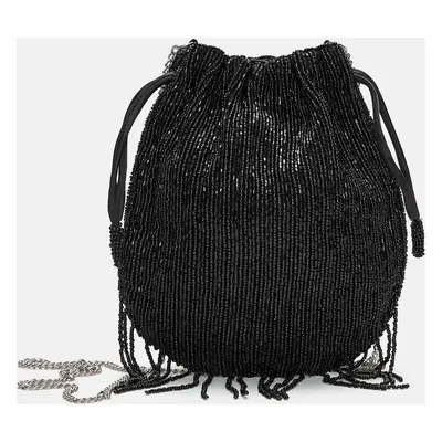 Mala Bucket Bag Com Franjas