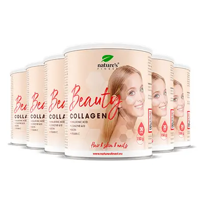 100% Colágeno Puro | 6x Beauty Collagen com Hialurônico | Melhor Mistura de Bebida de Colágeno e