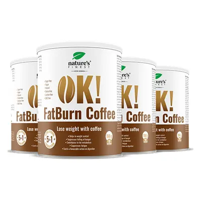 100% Café FatBurn | 4x OK!FatBurn® | Com ID-Alg® e L-Carnitina | Melhores produtos para perda de