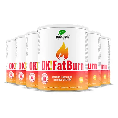 100% Bebida FatBurn | 6x OK!FatBurn® | com ID-Alg® e L-Carnitina | Melhores Queimadores de Gordu