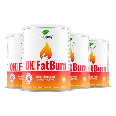 100% Bebida FatBurn | 4x OK!FatBurn® | com ID-Alg® e L-Carnitina | Melhores Queimadores de Gordu