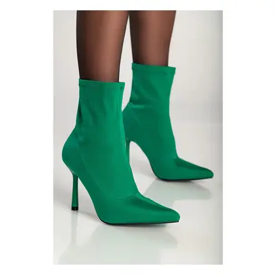 Botas Com Salto Alto, Verdes.