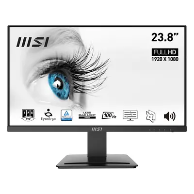 monitor msi pro mp243x 23.8 fhd, 1920 x 1080, 75hz, 5ms, hdmi , altavoces