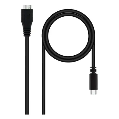 cabo usb nano cabo usb3.0 usb-c m-micro b m 1.0m negro