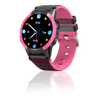 smartwatch save family slim 4g gps chamadas botão sos cronômetro rosa