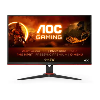 monitor gaming aoc 24g2spae bk 23.8 ips fhd 1920x1080 165hz 1ms vga dp hdmi altavoces