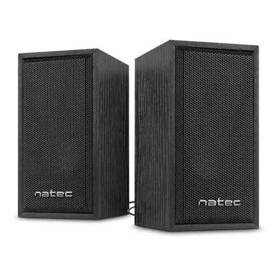 altavoces natec panther 6w rms 2.0 usb negro