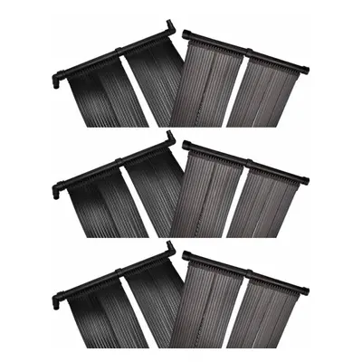 Painéis aquecedores solares de piscina 6 pcs 80x620 cm