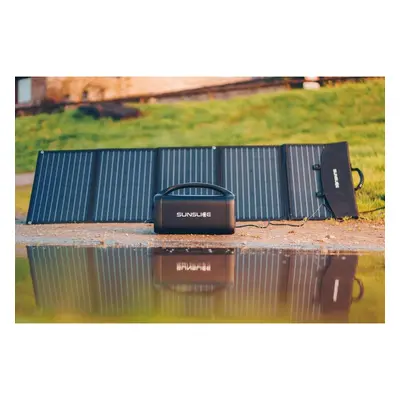 Pacote de energia nómada SUNSLICE Painel solar de 150W e bateria de 486Wh