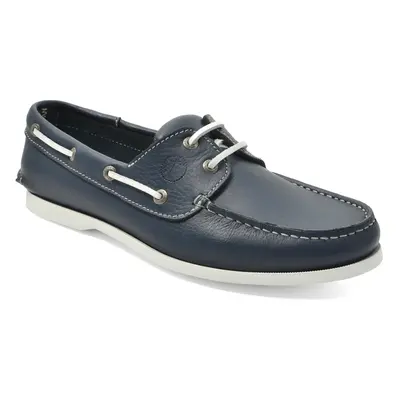 Sapatos de Vela Laurito Homem Azul Marinho Pele