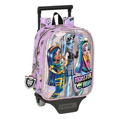 Mochila Escolar com Rodas Monster High Best boos Poliéster 300D