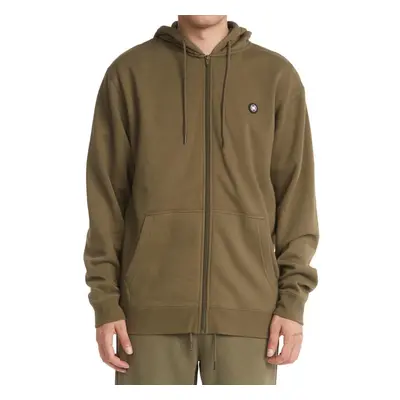 Hoodie DC Shoes Riot Zip Up, Verde, Homens