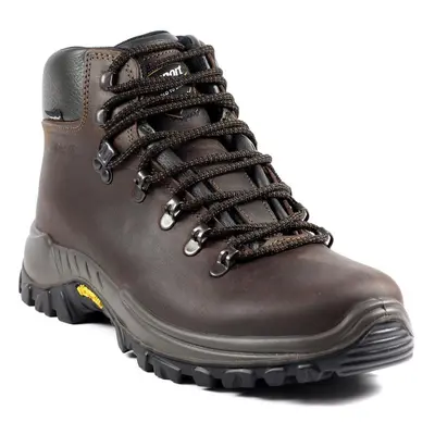 BOTA GR10353 TREKKING PARA ADULTO COURO ENCERADO CASTANHO - VIBRAM + SYMPATEX