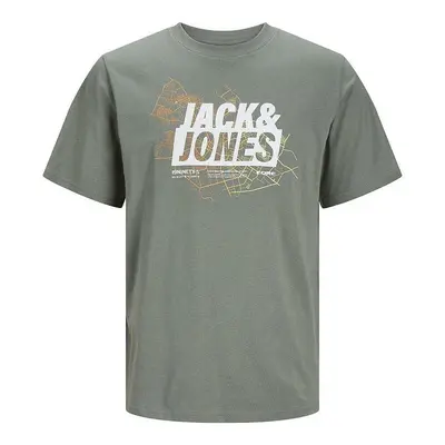 Camisola de Manga Curta Homem Jack & Jones LOGO TEE SS 12252376 Verde