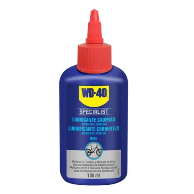 Lubrificante para correntes de bicicleta em ambiente húmido 100ml WD-40