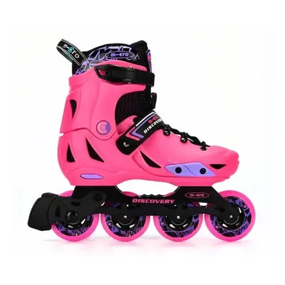 Patins em linha extensíveis para crianças Micro Skate Discovery Rosa