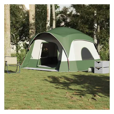 Tenda familiar estilo cabana para 6 pessoas impermeável verde