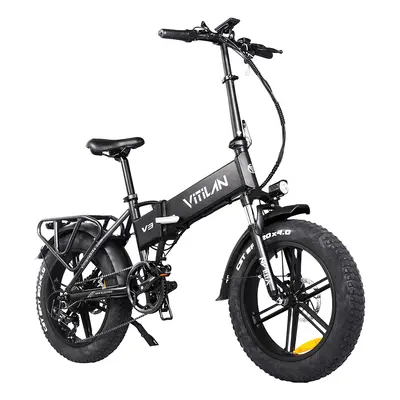 Bicicleta Elétrica Vitilan V3 750W - Preto