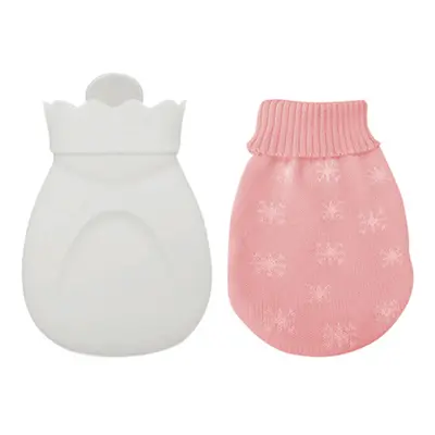 Saco de água quente de silicone de 310 ml com capa de malha, tanque cheio de água, mini aquecedo