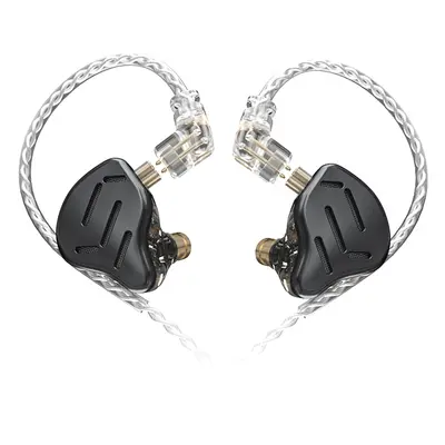 KZ ZAX In Ear Fones de ouvido com fio 1DD+7BA HiFi Bass Monitor Headset Tecnologia híbrida Cance