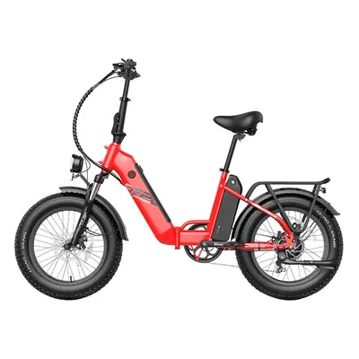 FF20 Polar E-Bike 40Km/h 500W 48V 10.4AH Bateria Dupla Vermelha