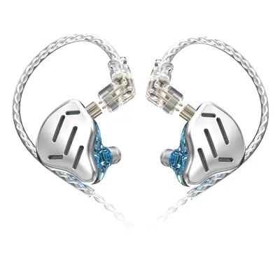 KZ ZAX In Ear Fones de ouvido com fio 1DD+7BA HiFi Bass Monitor Headset Tecnologia híbrida Cance