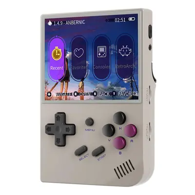 Console de jogos ANBERNIC RG35XX (versão 2024) 64 GB 128 GB cinza