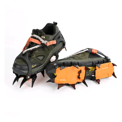 12 dentes crampons de gelo botas de neve inverno sapatilhas garra de gelo antiderrapante picos d