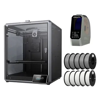 Impressora 3D Creality K1 Max Space Pi Dryer 10kg Ender-PLA - 5kg Cinza 5kg Branco