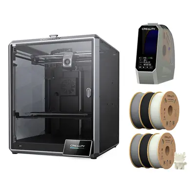 Impressora 3D Creality K1 Max Space Pi Dryer 6kg Creality Hyper-PLA - 2kg Preto 2kg Branco 2kg C