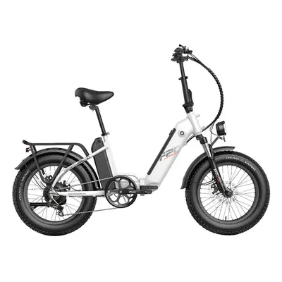 FF20 Polar E-Bike 40Km/h 500W 48V 10.4AH Bateria Dupla Branca