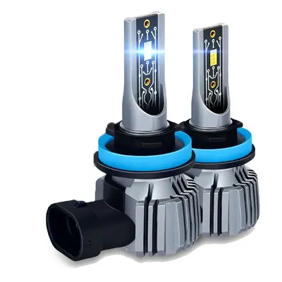 2pcs farol LED universal para carro DC9-16V 32800LM H4 H7 Lâmpada LED Chip 3570 Luz de neblina d